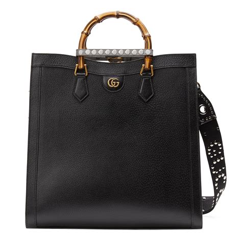 gucci diana bag black|gucci diana large tote bag.